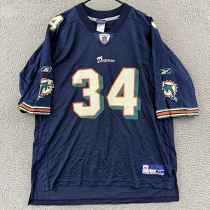 Vintage Ricky Williams Trikot Herren XL Blau Miami Dolphins NFL Football Reebok - Bild 1 von 9