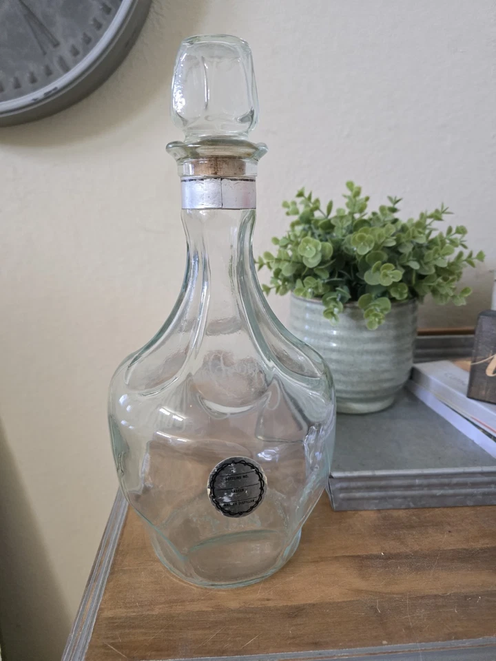 Jack Daniel's Clear Glass Bottle Decanter 1980 - Image 1 of 4