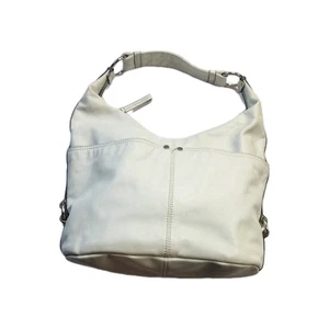 Tiganello große elfenbeinweiße Hobo Bag Handtasche aus genarbtem Leder - Bild 1 von 20