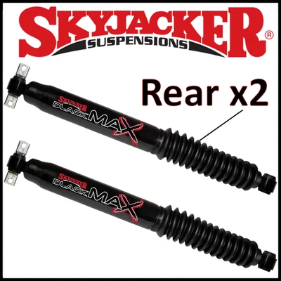 Par de amortiguadores traseros Skyjacker MAX negros aptos para Jeep Wrangler JK 07-18 4x4 con elevación de 4-5" Foto 1 de 2