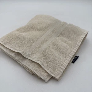 Vintage Ralph Lauren Hand Towel Solid Ivory Cream Off White USA 20" x 31" - Picture 1 of 5
