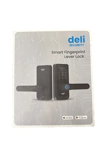 deli Security Keyless-Entry Fingerprint Smart Door Lock Handle - Picture 1 of 4