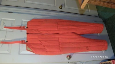 XL SAF-T-BAK ORANGE HUNTING BIBS ZIP XL FLUORESCENT ORANGE - Image 1 of 4