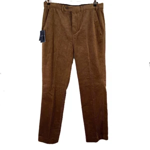 Brook Taverner Ginger Brown 'Ellroy' Corduroy Trousers W36R NWT £59.95 - Picture 1 of 7