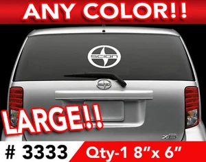 SCION TC XA XB IQ LARGE DECAL STICKER 8"w x 6" #3333 - Picture 1 of 2