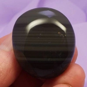 Large Platinum Obsidian tumblestone 'Emotional Change' 20g SN51676 - Foto 1 di 4