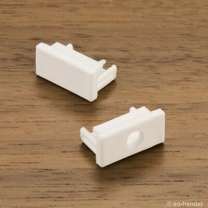 2er Set Endkappen für SOTECH LED Profil-11 WEISS Endkappen Endstücke Kappen - Bild 1 von 1