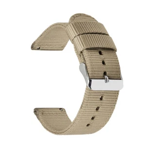 Premium Nylon Canvas Watch Strap Band Quick Release 18/20/22/24mm Multicolour - Picture 1 of 18