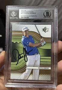 2012 SP Authentic Golf #R11 DUSTIN JOHNSON Rookie Auto Rare Bgs Authentic - Picture 1 of 2
