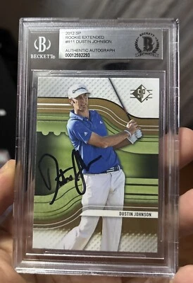 2012 SP Authentic Golf #R11 DUSTIN JOHNSON Rookie Auto Rare Bgs Authentic - Image 1 of 2