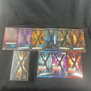 The X Files Original VHS Sealed Watermarked 12 VHS Tapes 1990s Uncut Episodes - Picture 1 of 17