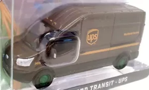 Greenlight 1/64 Scale Model Van 530106 - 2019 Ford Transit UPS Chase Van - Brown - Picture 1 of 5