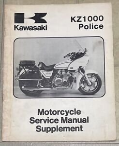 OEM Kawasaki 1985 KZ1000-C4 Police Service Manual Supplement 99963-0040-01