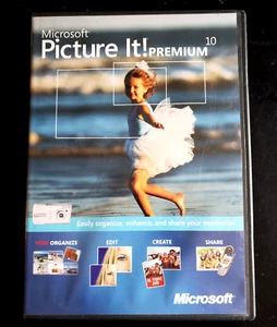 Microsoft Picture It! Photo Premium 10 Software Free Shipping - Picture 1 of 3