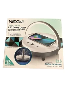 NiZoni LED DOME LAMP with Wireless Phone Charger & HD Audio Speaker. (NEW) - Photo 1 sur 5