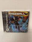 Rageball (Sony PlayStation 1, 2002) Case And Manual Only— NO GAME DISC