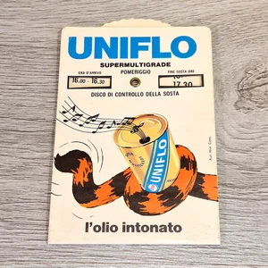 Esso Uniflo Disco Orario Gadget Pubblicitario - Imagen 1 de 2