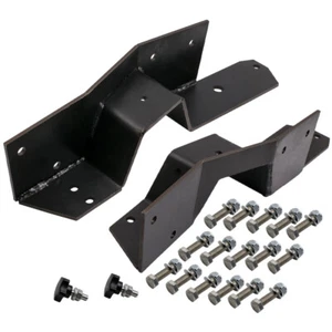Bolt In C Notch Kit Black Rear Frame for Chevy C10 GMC C 15 C1500 Pickup 63-72 - Picture 1 of 11