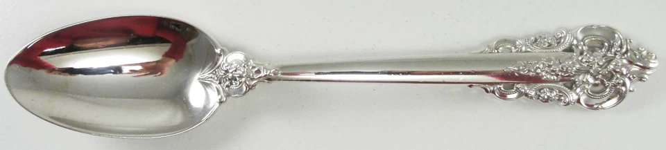 Colher de sopa vintage Wallace prata esterlina 8 3/4" padrão barroco grande 1941 - Imagem 1 de 4