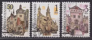 CZECHOSLOVAKIA 1991 SC#2828/30 USED set, Castles. - Imagen 1 de 1