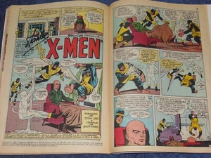 SPIDEY #17~FRANCE~SIGNED STAN LEE & DON PERLIN~X-MEN #1~COA~JACK KIRBY - Picture 1 of 15