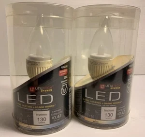 2- UTILITECH PRO LED 130 Lumen 25W dimmbar 20.000 Stunden für Kronleuchter - Bild 1 von 10