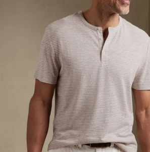 BANANA REPUBLIC Linen Henley T-Shirt #690952 - Picture 1 of 6