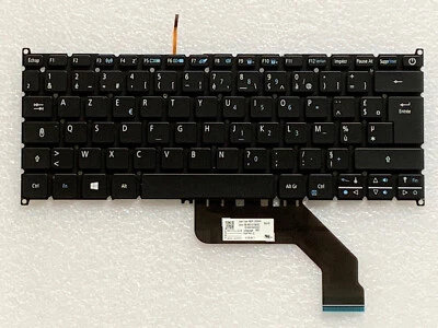 Keyboard AZERTY French Acer SB3P_A52BWL NKI31S02C PK131JL1A15 Backlit - Image 1 of 3