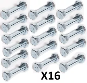 16er Set Schlitzverriegelung Mobilheim Anker Bolzen mit Mutter für Riemen - Bild 1 von 1