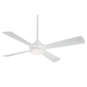 Minka Aire F521L-WHF Aluma 52" Flat White LED Ceiling Fan with Wall Control - Picture 1 of 5