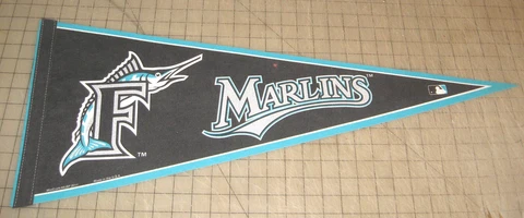 30" FLORIDA MARLINS Baseball Team Logo Pennant - MLB Cover