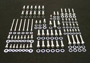 CHEVY GM ENGINE BOLTS KIT POLISHED STAINLESS STEEL 3.8L L26 L36 3800 V6 SET - Bild 1 von 3