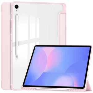 Per Samsung Tab S10 FE+ Plus 2025 Smart Portapenne Antiurto Cover Posteriore Trasparente - Foto 1 di 60