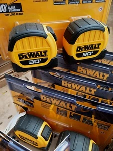 DeWALT DWHT36109 30-Foot Compact Wide Base Rubber Slide Lock Tape Measure HeavyD - Picture 1 of 1