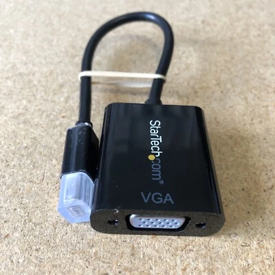 StarTech Mini Displayport 1.2 to VGA Adapter Video Cable for PC Macbook iMac - Image 1 of 4