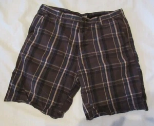 APT. 9 Mens Brown Plaid MultiColor Shorts Size 38 - Picture 1 of 4
