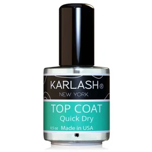 Esmalte de uñas súper brillante de secado rápido Karlash capa superior 0,5 oz 15 ml - Imagen 1 de 5