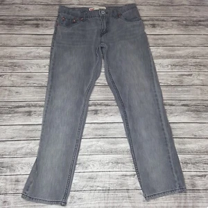 Levis Size 14 Reg Boys Jeans Slim 502 Regular Taper Denim Gray - Picture 1 of 9