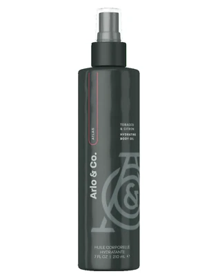 Pure Romance Atlas Hydrating Body Oil Masculine Scent Tobacco & Citrus