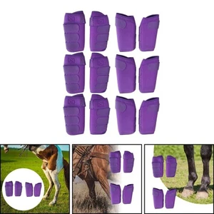 4x Horse Boots Leg Protective Support Equestrian Accessories Comfortable - Picture 1 of 22