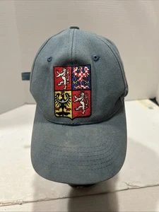 Tschechische Herren Baseballkappe Grafikdesign schwarz verstellbar  - Bild 1 von 4