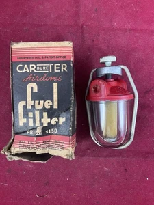 1940s Carter Fuel Filter With Glass Bowl - NOS - Picture 1 of 15