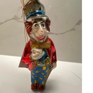 Kurt Adler Polonaise Verrückter Hutmacher Alice im Wunderland mundgeblasenes Glas Ornament - Bild 1 von 6