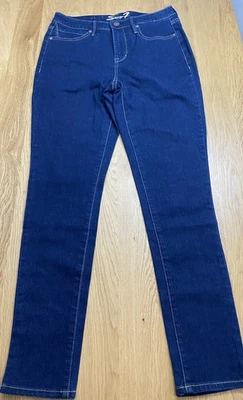 Seven7 Jeans Womens Size 6 Blue Denim Cotton Stretch Tummyless High Rise Skinny - Image 1 of 4
