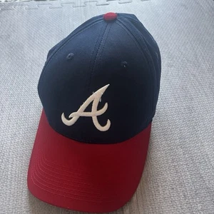 MLB Atlanta Braves 47 Brand Cap Hat Adult Adjustable Blue Red Cotton - Picture 1 of 7