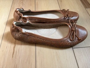 LL Bean Women's Ballet Flats Size 8.5 Camel Tan Slip-On Shoes - Picture 1 of 8