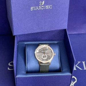 Swarovski Graceful Lady Watch Grey Band 37mm Case - Picture 1 of 7