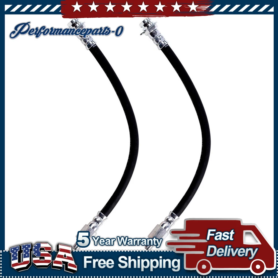 Línea de manguera de freno delantero 2 piezas para Jeep DJ3 1963-1966 3,2 L Foto 1 de 3