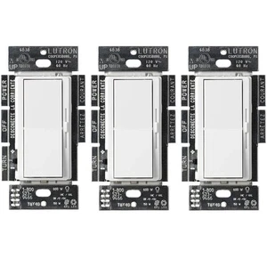 Lutron Diva LED+ Dimmschalter für dimmbare LED Leuchtmittel, 150 Watt/einpolig bzw. - Bild 1 von 12