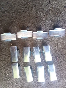 12 PCS. SKI DOO SNOWMOBILE ZINC TRACK CLIPS # OEM 570-0031 KIMPEX #0415015 - Picture 1 of 1